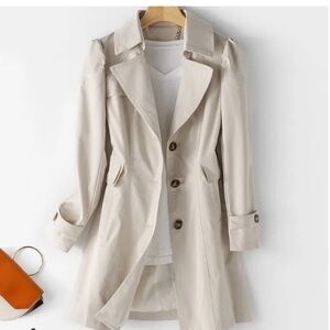 Women's Mid Length Trench Coat